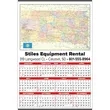 Small State Map Year-In-View® Calendar - South Dakota