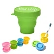 Folding Silicone Cup With Lids
