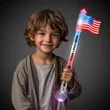 Light Up Jumbo Flag Wand w/ Prism Ball