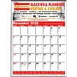 Memo Minders Multi-Sheets Calendar - Red & Black