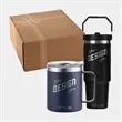 TiTUS® 30 oz Flip Straw Tumbler &12 oz. Mug Premium Gift Set