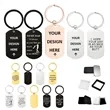 Stainless steel keychain 1.9"1.1"