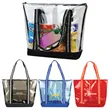 Soft TPU Clear Jumbo Zippered Tote Bag