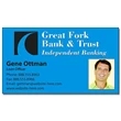 Financial Services Business Card Magnet - 3.5x2 (Square Corn