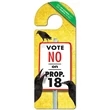 Political Door Hanger - 4x10.5 Laminated - Round Handle - 14