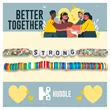 2 Pack Of Friendship Bracelets