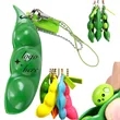 Stress Ball Edamame Keychain