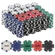 Dice Striped Casino Poker Chip