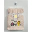 Charming Flannel Embroidered Baby Blanket