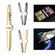 Hand Fidget Metal Pen w/Flashlight