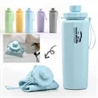 20Oz. Foldable Travel Drinking Tumbler Silicone Water Bottle