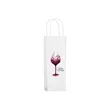 White Kraft Twisted Paper Handle Wine Bag - DIGITAL