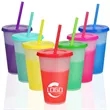 Color-Changing Mood Stadium Cup With Lid And Straw