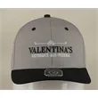 VALENTINA'S SILVER/BLACK COTTON SNAP BACK CAP
