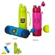 17 oz Silicone Collapsible Sports Water Bottle With Handle
