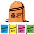 Good Value™ Neon Multi-Zippered Drawstring Backpack