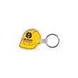 Hard Hat Shaped USA Made Vinyl Keychain
