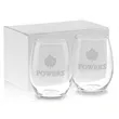 21 oz. Etched Stemless Wine Glass Gift Set
