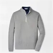 Peter Millar Perth Melange Quarter-Zip - Smoke