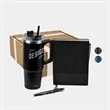 TiTUS® 30 oz Travel Mug, Executive Notebook & Pen Gift Set
