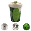 Customized Portable Bamboo Fiber Coffee Travel Mug with Lid