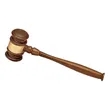 Walnut Gavel with a Gold Band