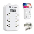 Wall Surge Protector With Top Phone Holder