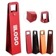 Custom Faux Leather Single Bottle Wine Tote