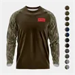 Mossy Oak® Mens Polyester Interlock Raglan Long Sleeve Shirt