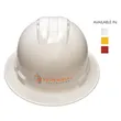 Quartz Vented Full Brim 4 Point Ratchet Hard Hat