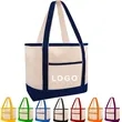 Canvas Tote Bag with Zipper Pocket