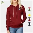 Women's rPET Fleece Hoodie w/ Kangaroo Pocket & Antibacteria
