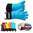 Heat Resistant Silicone Grilling Oven Gloves