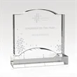 Clear Crystal Arch Award - Etch & Colorfill
