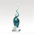 Mensa Swirling Art Glass and Crystal Award