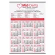 Year-at-a-Glance Calendar w/ Top Ad Copy