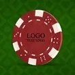 Dice Logo Plastic Poker Chips