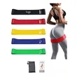 5 In 1 Exercise Loop Latex Elastic Resistance Band Set