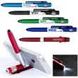 4 In 1 Smartphone Stand LED Light Ballpoint Pen & Stylus