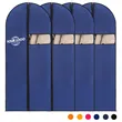 Dustproof Garment Suit Bags with Clear Window and Zipper
