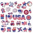 34 Pieces Independence Day Refrigerator Magnets