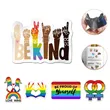 Custom Rainbow Pride Shape Magnetic Sticker