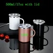 17oz Coffee Mug Vacuum Insulated Cup with Handle Lid