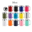 16oz Coffee Mug Tumbler Vacuum Insulated Cup with Handle