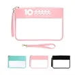 Towel Embroidery Letter Transparent Waterproof Makeup Bag