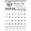 Commercial Contractor Calendar: Black & White 2026