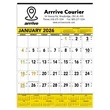 Commercial Contractor Calendar: Yellow & Black 2026