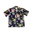 Hawaiian Tropical Cotton Camp Shirt w/ Coconut Buttons