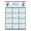 Full Year View Single Sheet Commercial Calendar