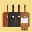 Flap Leather Travel Luggage Tag